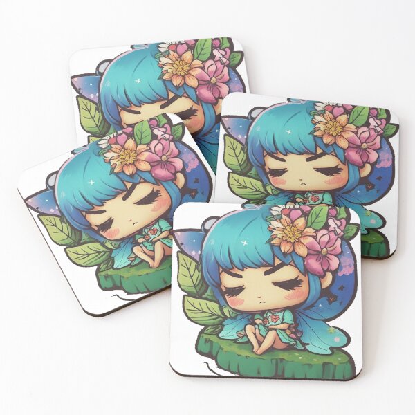 Item preview, Sleeping Fairy Angry Flower Little Girl designed and sold by Yellowriversss.
