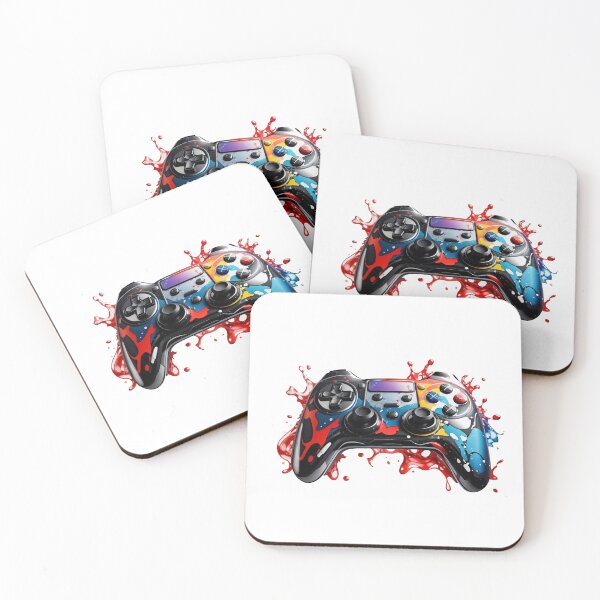 Item preview, watercolor black gamepad  designed and sold by Elhamdesign.