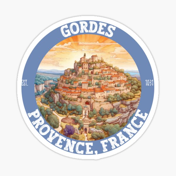 Item preview, Gordes Provence France Retro Vintage Amazing Outdoors Adventure Travel Lover Gift Souvenir designed and sold by Eponine6.