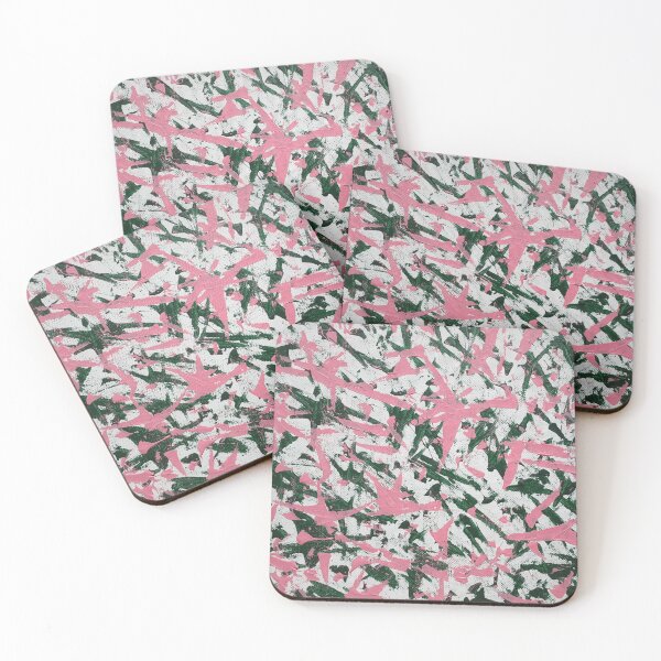 Item preview, Pink and Green Abstract Painting designed and sold by DanielleGensler.