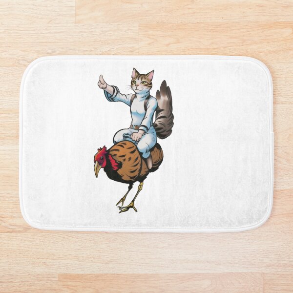 Item preview, Whimsical Cat Riding Chicken designed and sold by Ridaelb.