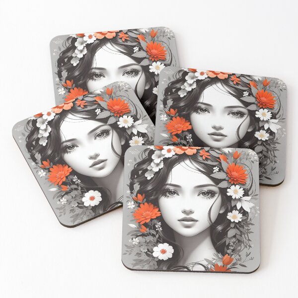 Item preview, Rostro con flores designed and sold by Printables1970.