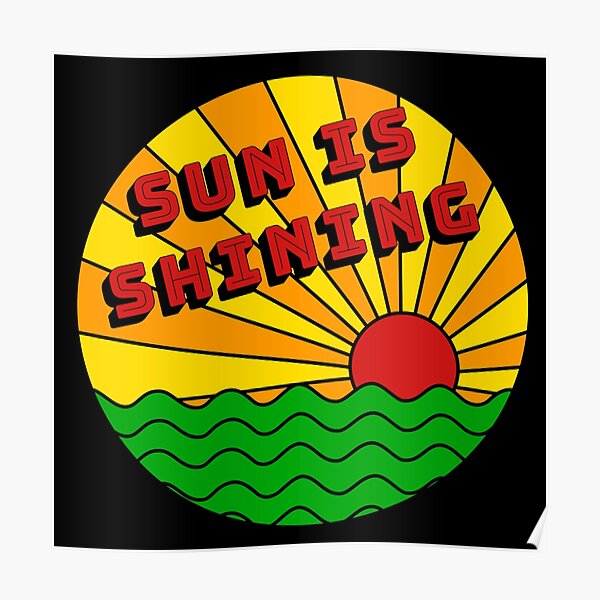 Bob Marley - Sun is Shining Poster