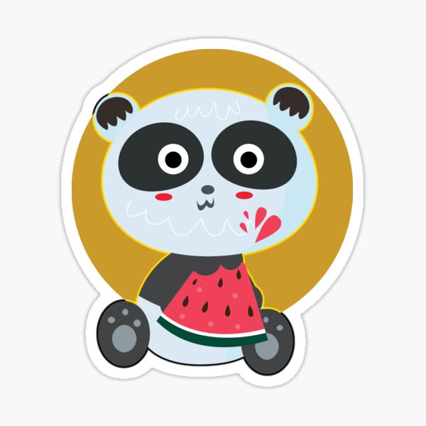 Cute Panda Eating Watermelon Graphic by neves.graphic777 · Creative Fabrica