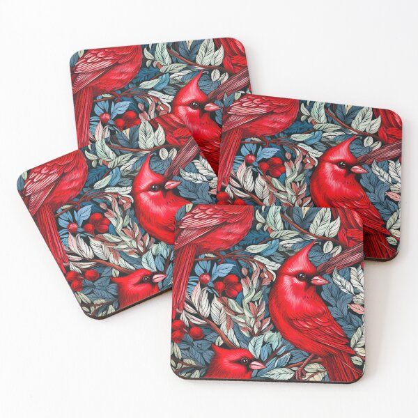 Item preview, Red Bird , Animal, Pet, Wildlife, Seamless,Pattern, Bird designed and sold by puppynpaw.