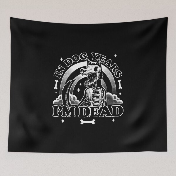 Item preview, Dead in Dog Years - Skull Pet Gift designed and sold by Studio Mootant.