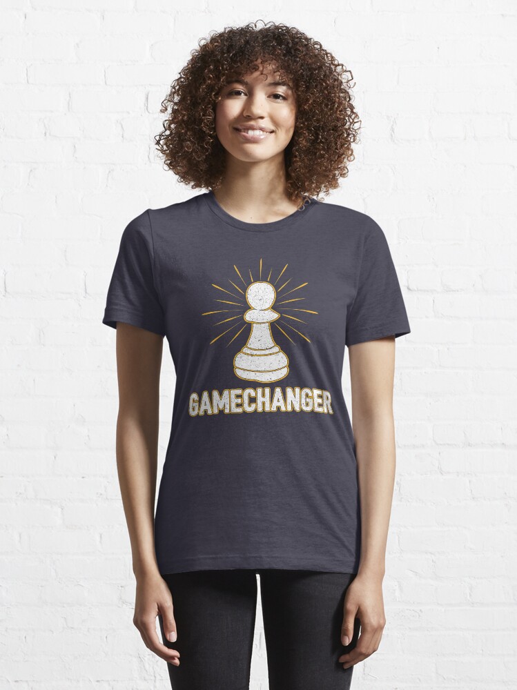 Alternate view of Game Changer Pawn Chess Piece - Cool Chess Club Gift Essential T-Shirt