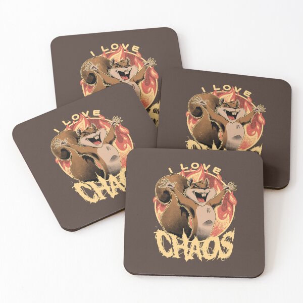 Item preview, I Love Chaos - Cute Squirrel Gift designed and sold by Studio Mootant.