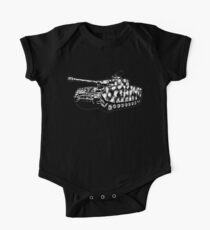 Body de manga corta para bebé Panzer IV