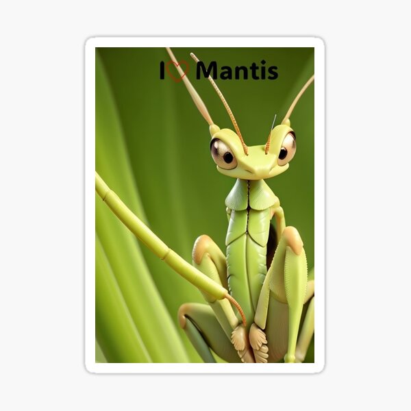 I Love Mantis Sticker