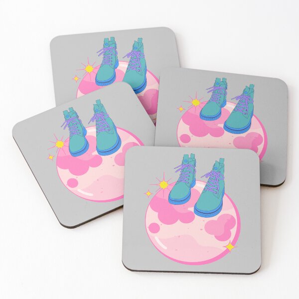 Item preview, boots on the moon in pastel designed and sold by Nsideoutpumpkin.
