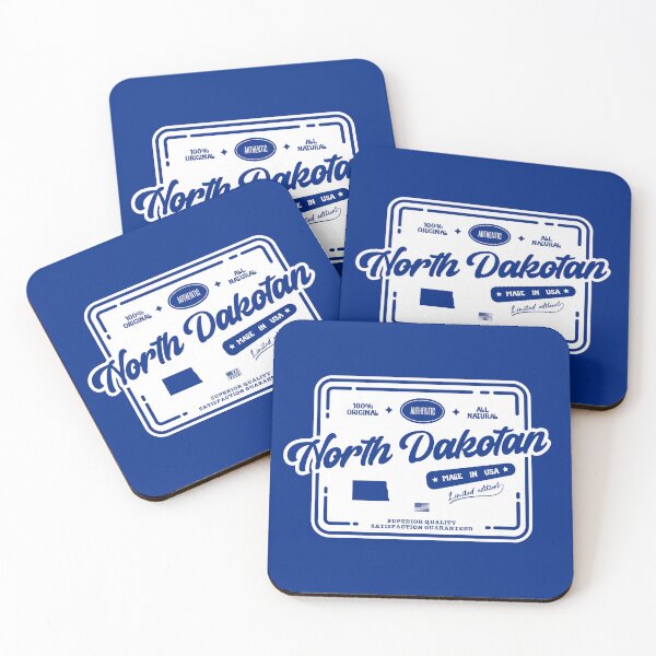 Item preview, Authentic North Dakotan Cool Vintage Light Stamp Print North Dakota Resident Gift  designed and sold by semisoberme.