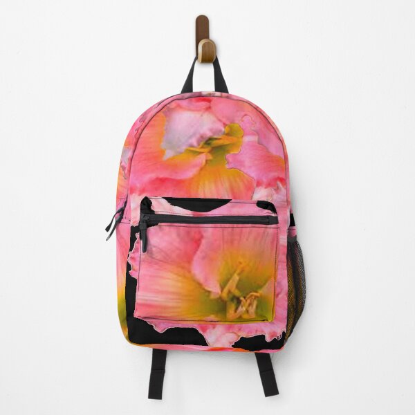 Item preview, PINK DAY LILIY FLOWERS GARDEN BLACK ART designed and sold by sharlesart.