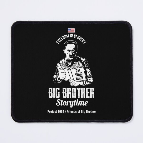 Item preview, Big Brother Book Reading Eat Your Bugs Flag designed and sold by twHistory.