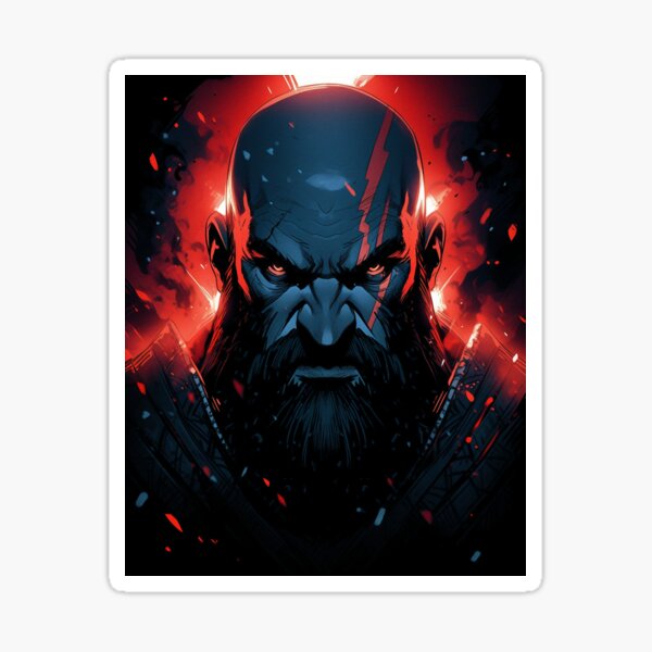 Spartan Rage - God Of War 4 - Sticker