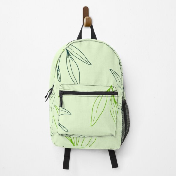 Item preview, Light Green Tropical Leaves Line Drawing designed and sold by art-by-soma.