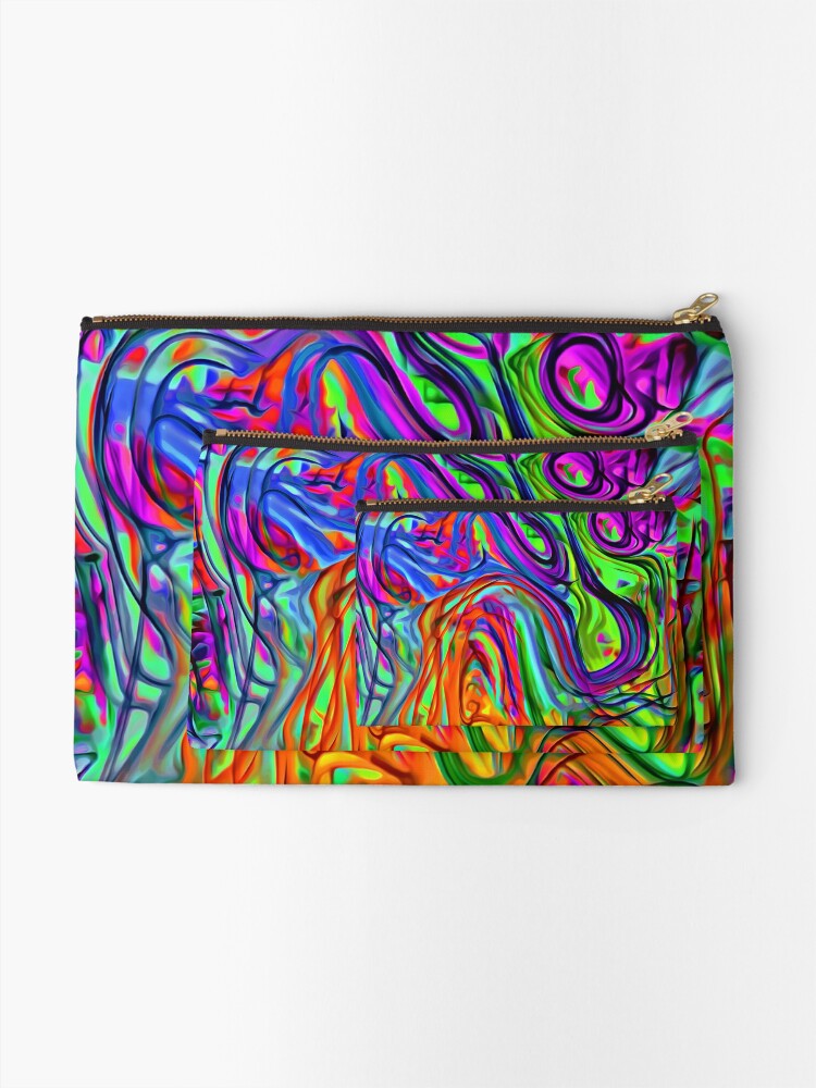 Thumbnail 2 of 4, Zipper Pouch, Transcendental designed and sold by blackhalt.