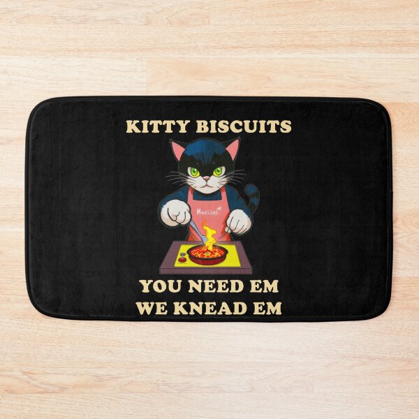 Item preview, Kitty Biscuits You Need Em We Knead Em  - Funny Black Cat designed and sold by Amineharoni.