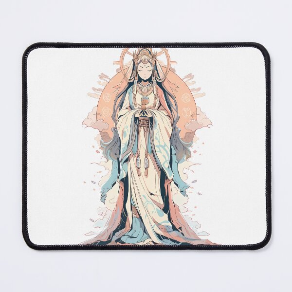 Item preview, Anime quan yin the goddess of mercy designed and sold by Hasan Habeeb.