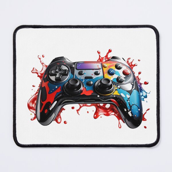 Artikelvorschau, schwarzes Gamepad entworfen und verkauft von Elhamdesign.