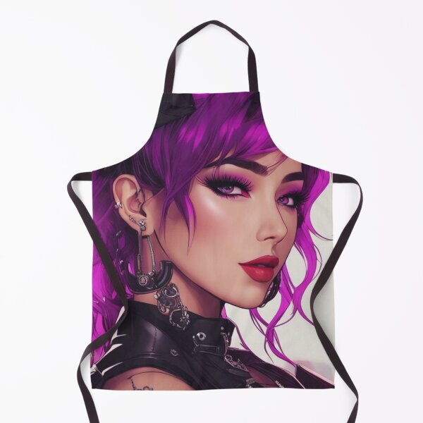 Item preview, Punk Rock Babe Pink Neon Style Super Model Cute Girl Alternative Fashion designed and sold by SemARTDesign.