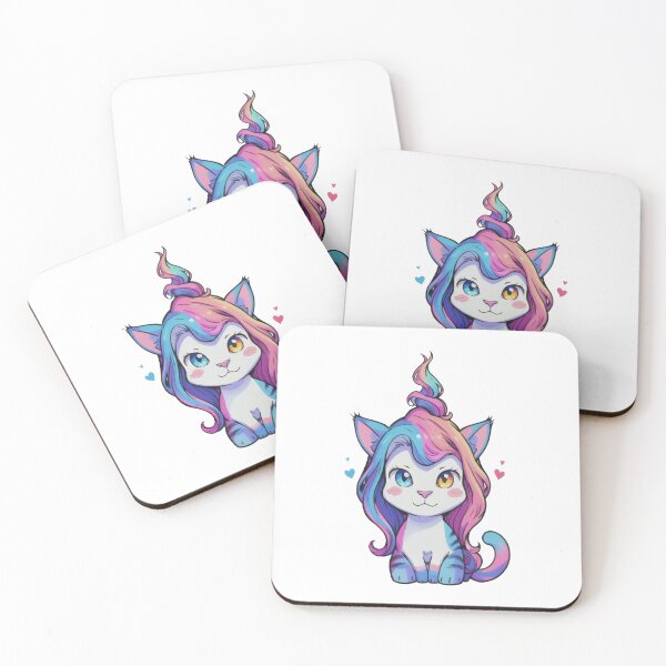 Item preview, Whimsical Cat and Colorful Unicorn designed and sold by Ridaelb.