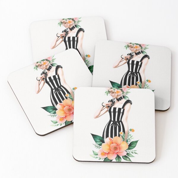 Item preview, Striped fashion floral  designed and sold by Roxburylane.
