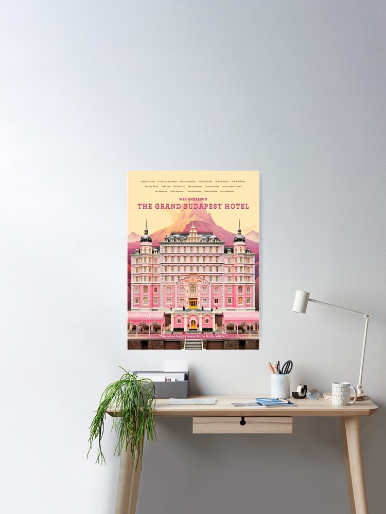 Wes Anderson Poster Grand Budapest Hotel Print Movie 