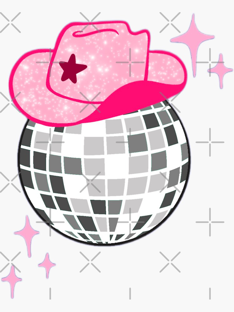 Pink Disco Ball Sticker for Sale by graceflatt