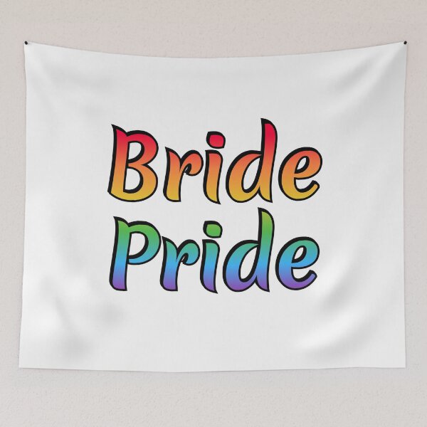 Item preview, Bride Pride  - rainbow gay pride flag - lesbian wedding designed and sold by Inspirationmotivation.