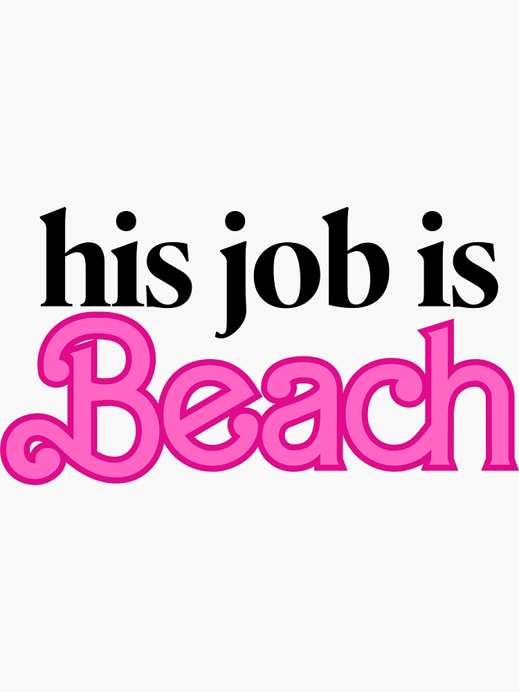 Barbie Movie Beach Barbie Sticker