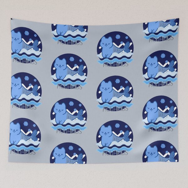 Item preview, Aquarius merkitty. designed and sold by CuteNcreepyuk.