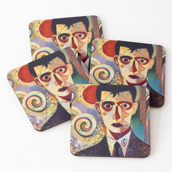 Item preview, Franz Kafka in Gustav Klimt Style designed and sold by OzzFrequency.