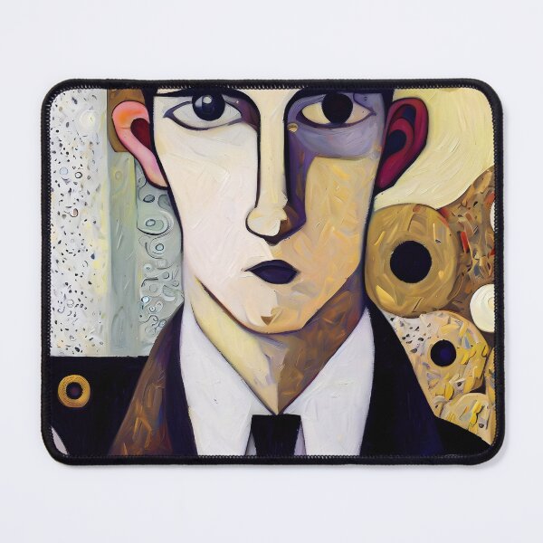 Item preview, Franz Kafka in Gustav Klimt Style designed and sold by OzzFrequency.