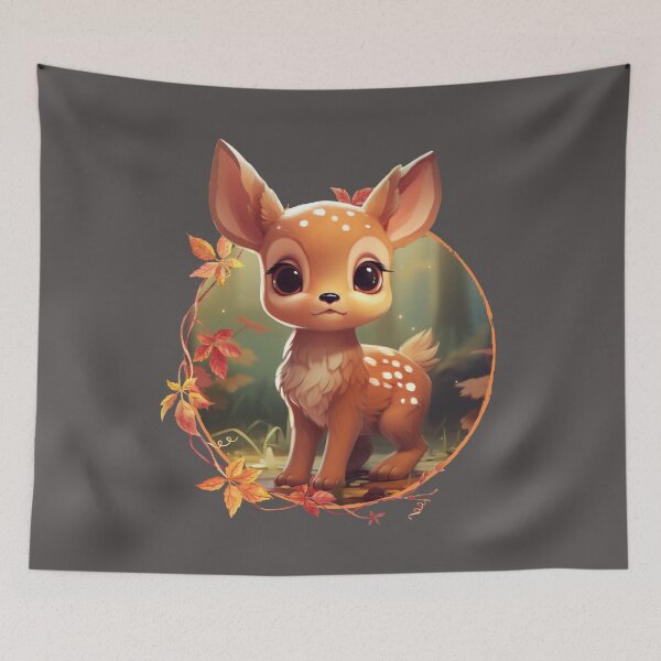 Item preview, Kawaii Cute Autumn Deer designed and sold by Chmielayka.