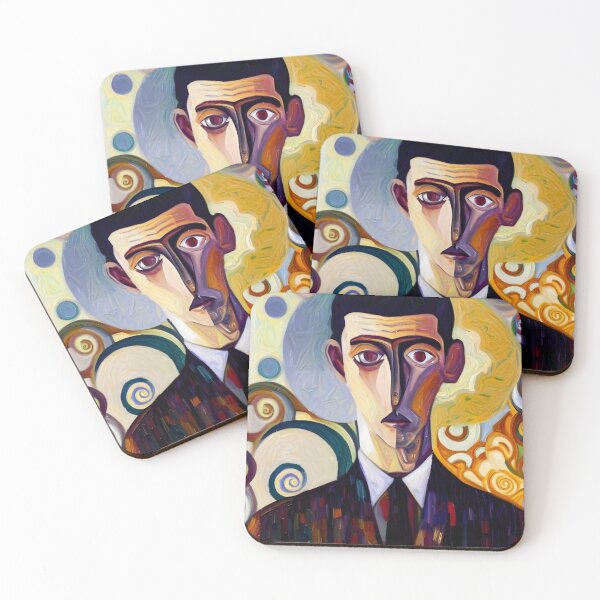 Item preview, Franz Kafka in Gustav Klimt Style designed and sold by OzzFrequency.