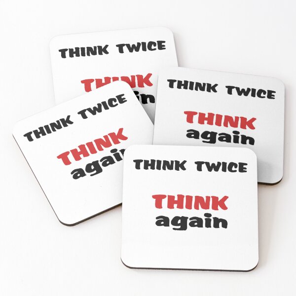 Item preview, Think Twice designed and sold by JoyPhotoArt.