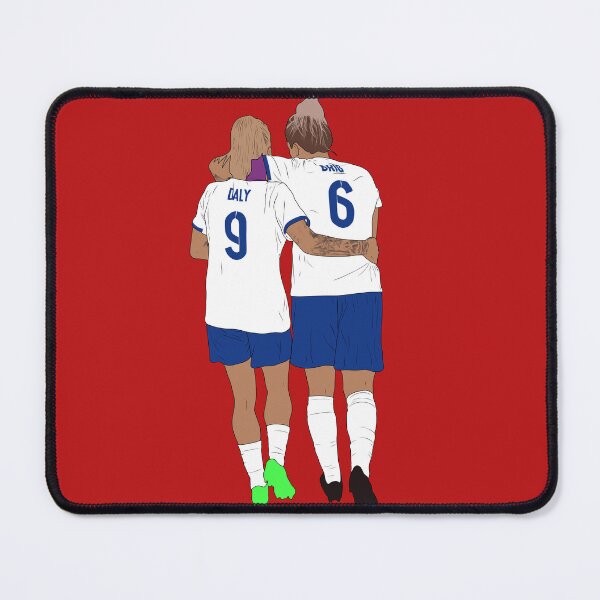Item preview, England Lionesses Rachel Daly Millie Bright Women's Fooball Minimalist BFFs designed and sold by Hevding.
