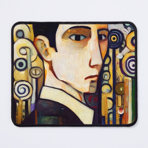 Item preview, Franz Kafka in Gustav Klimt Style designed and sold by OzzFrequency.