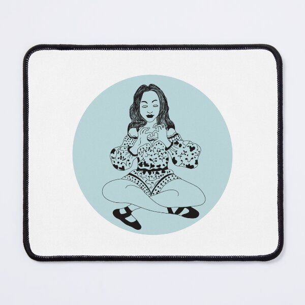 Item preview, Yoga girl heart hands designed and sold by Janpaints22.