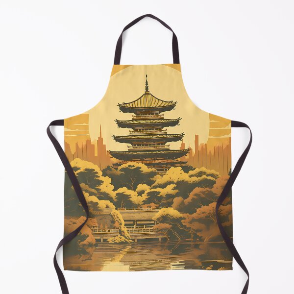 Artikelvorschau, Der Goldene Tempel - Japanisches Vintage-Poster entworfen und verkauft von BrushstrokesA.
