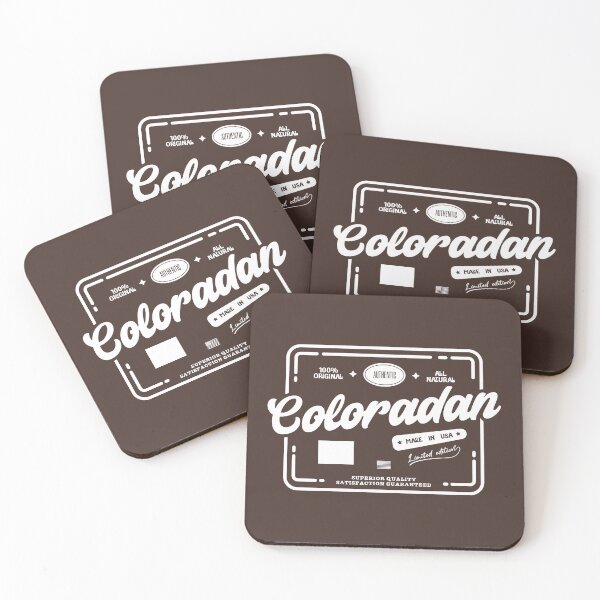 Item preview, Original Coloradan Cool Vintage Light Stamp Print Colorado Resident Gift  designed and sold by semisoberme.