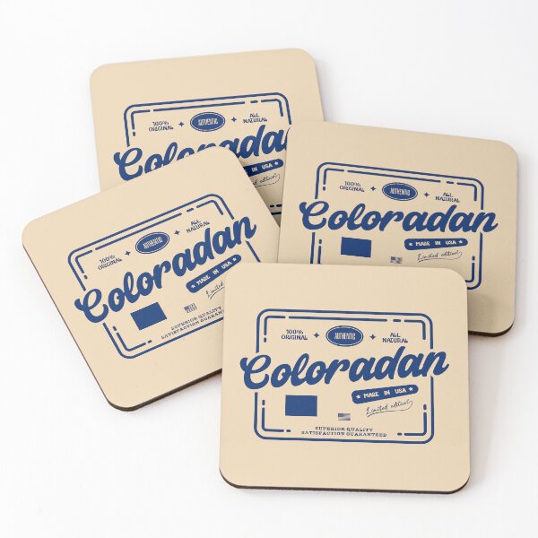 Item preview, Authentic Coloradan Cool Vintage Dark Stamp Print Colorado Resident Gift  designed and sold by semisoberme.