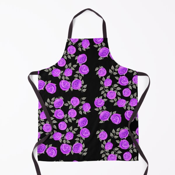 Item preview, Painted purple roses on a black background designed and sold by FlowerandDesing.