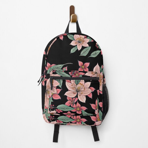 Artikelvorschau, Große und kleine Kirschblüten auf Schwarz entworfen und verkauft von FlowerandDesing.