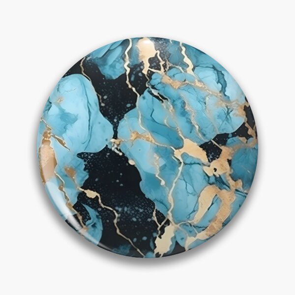 Artikelvorschau, Ätherische Eleganz: Nahtloses Muster aus himmelblauem, goldenem und schwarzem Marmor entworfen und verkauft von Moo7shop.