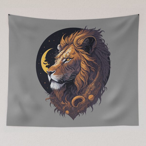 Item preview, lion on moonlight designed and sold by KOKOTART.