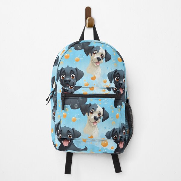 Item preview, Cute Puppy Dogs On A Light Blue Background Themed designed and sold by Image-Caption.