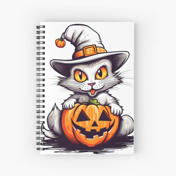 Item preview, Purr-fectly Spooky: Cat and Pumpkin Halloween Artwork designed and sold by Studio-Mind.