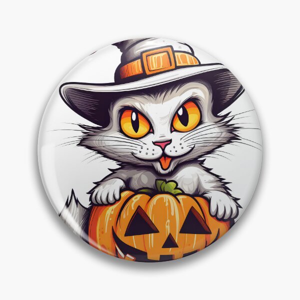 Item preview, Purr-fectly Spooky: Cat and Pumpkin Halloween Artwork designed and sold by Studio-Mind.
